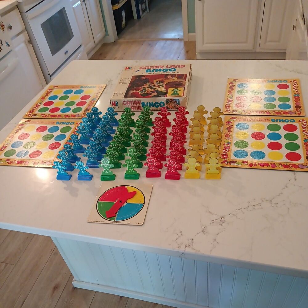 Vintage 1978 Candy Land BINGO Board Game Milton Bradley - Complete!